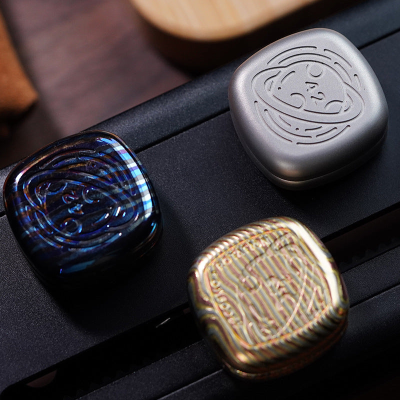 Metal Fidget Slider – Zinc Alloy Push Spin Click Cross Lock EDC Stress Relief Desk Toy detail image