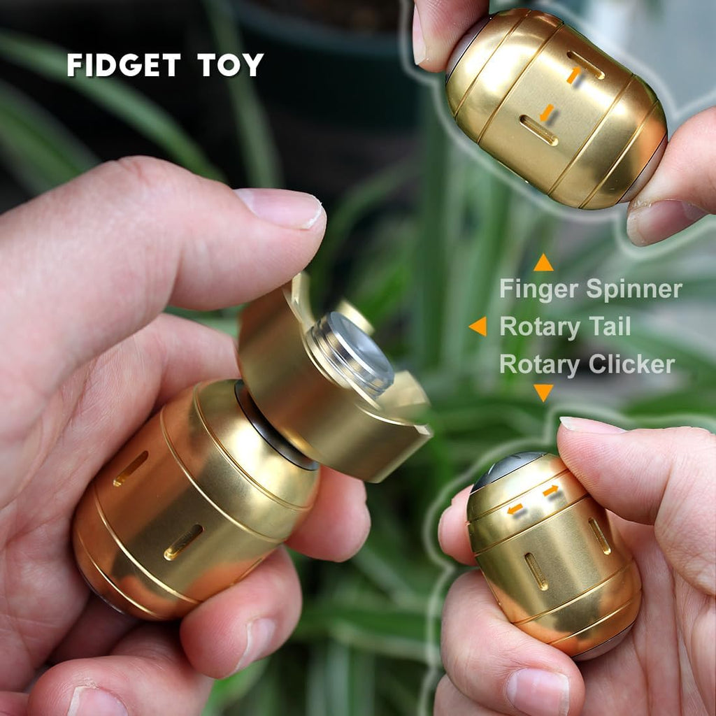 Metal Fidget Spinner – Aqua Spin 3-in-1 with Torpedo Design Detachable detail image - detail view 3