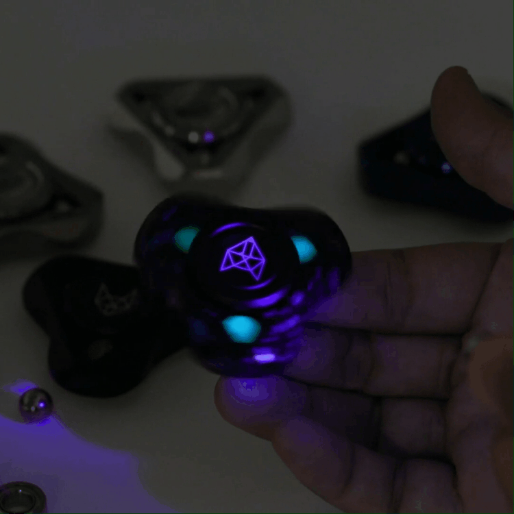 Metal Fidget Spinner – Helix Turbo with Torpedo Design with Detachable Parts High Spin EDC detail image