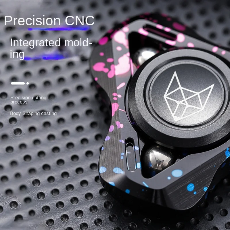 Metal Fidget Spinner – Helix Turbo with Torpedo Design with Detachable Parts High Spin EDC detail image - detail view 3