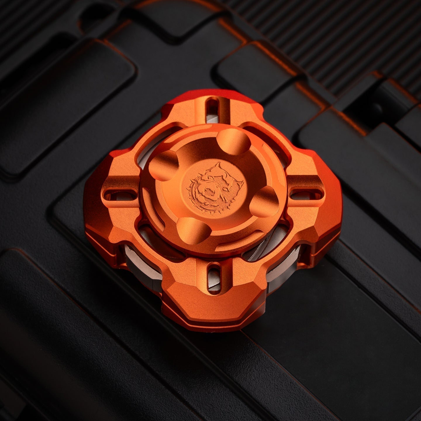 Metal Fidget Spinner – Nebula in Gyre M4 Mortise & Tenon with Four-Leaf Linkage variant image