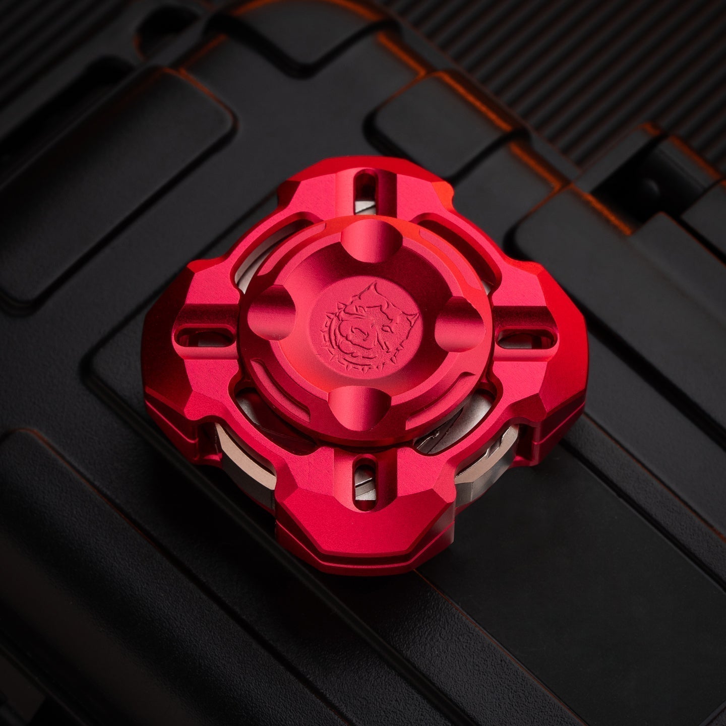Metal Fidget Spinner – Nebula in Gyre M4 Mortise & Tenon with Four-Leaf Linkage variant image - product view 6