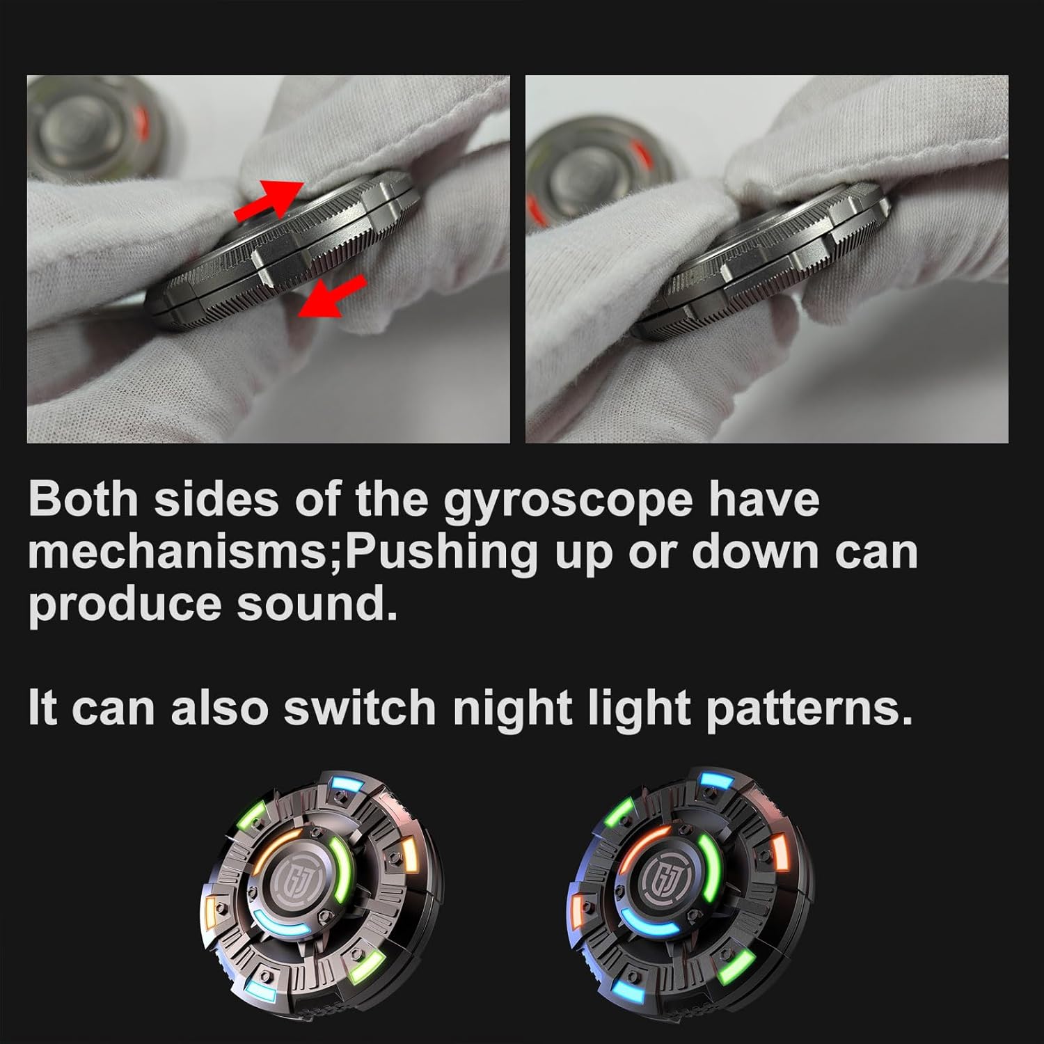 Metal Fidget Spinner – NovaDisc 2-in-1 with Spin & Slide Mechanism detail image - detail view 7