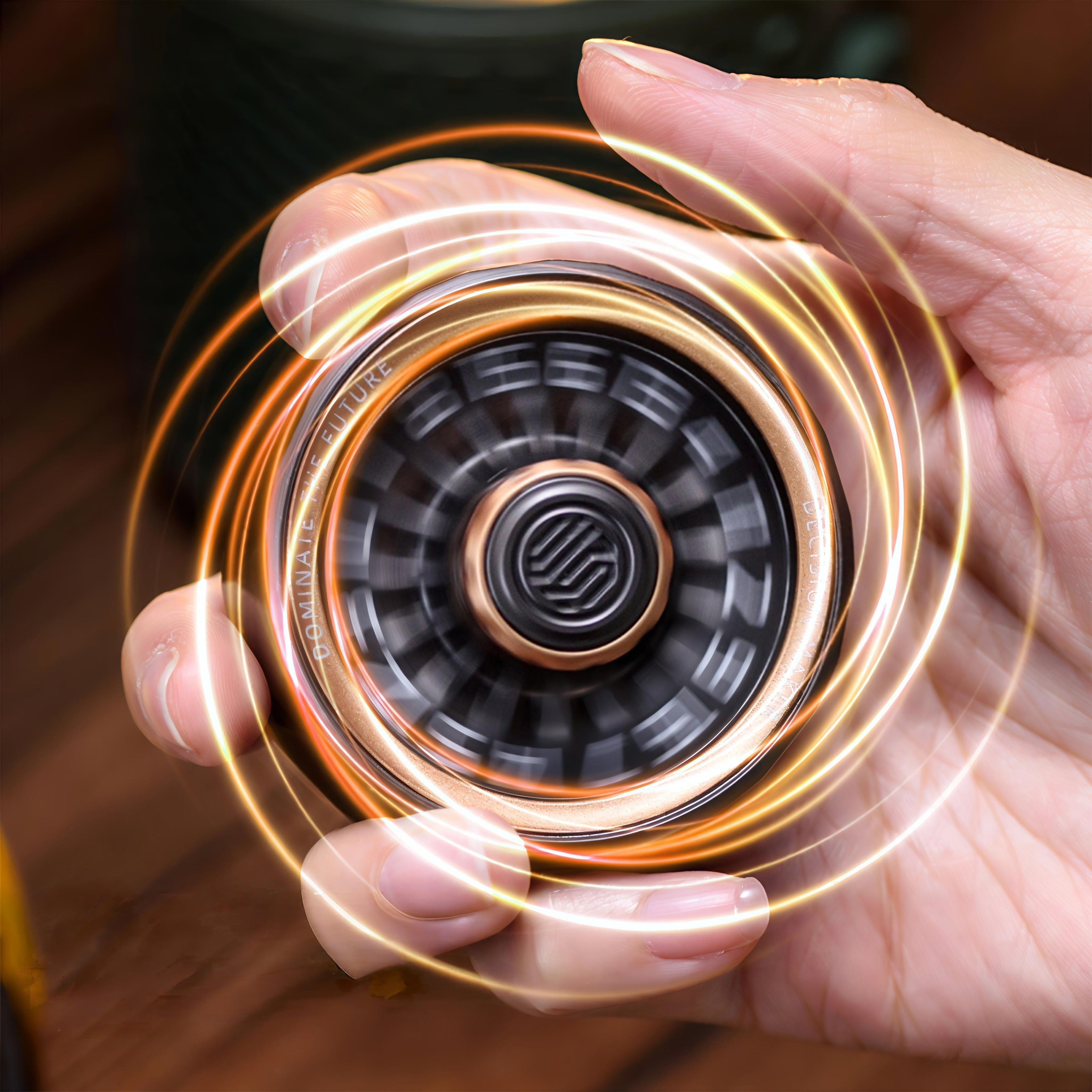 Metal Fidget Spinner – Rechargeable Torque Wheel Dual-Direction detail image