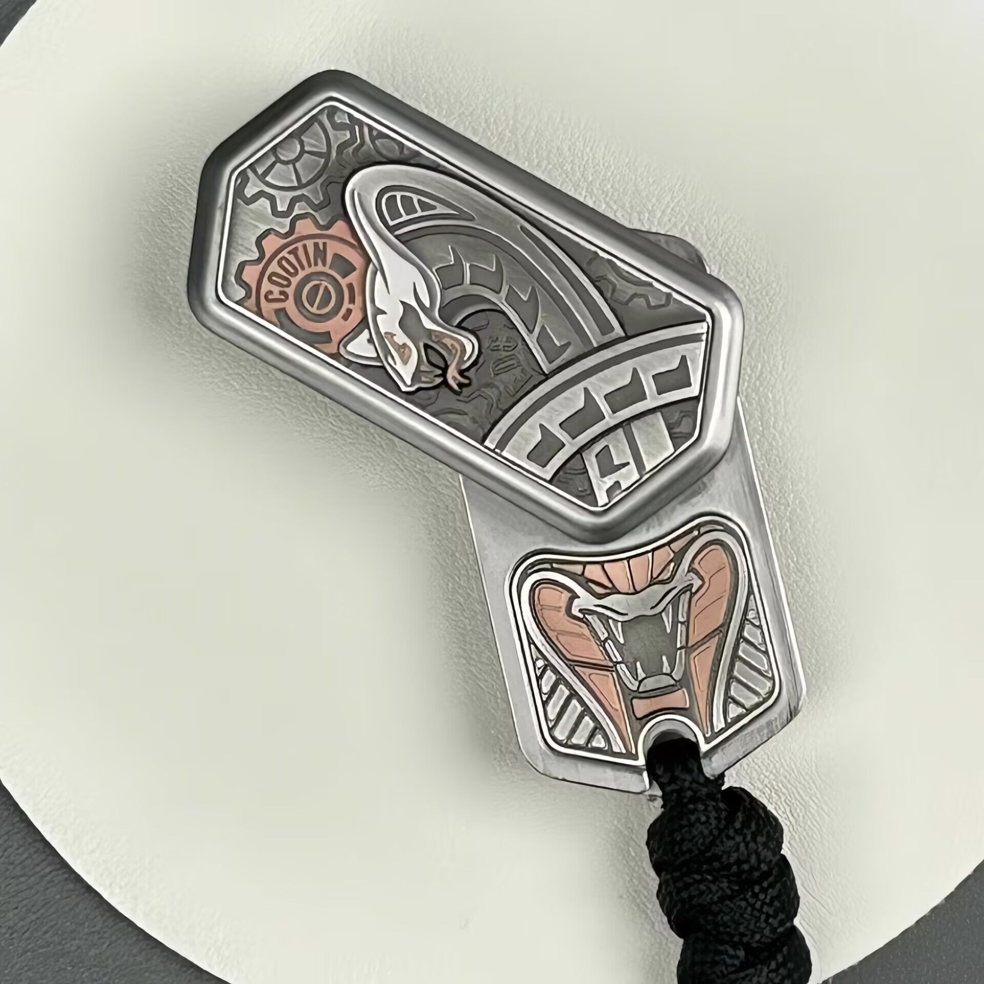 Metal Fidget Spinner – SlitherSonic Coin Whirl with Premium with Acoustic Pop detail image - detail view 11