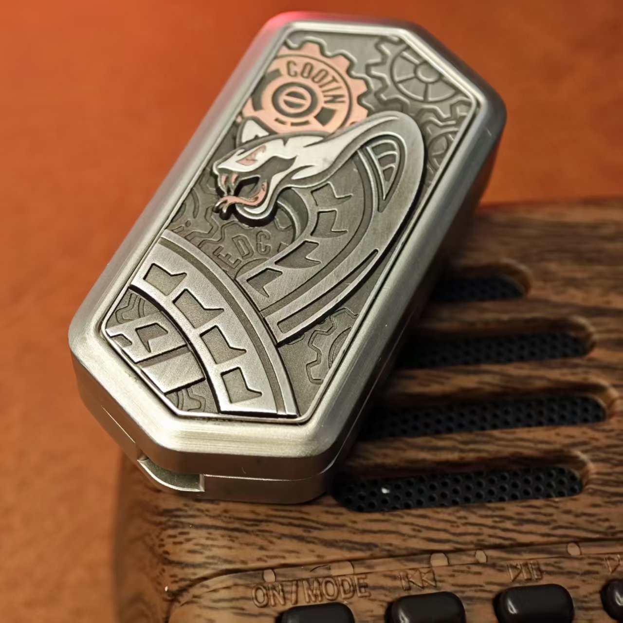 Metal Fidget Spinner – SlitherSonic Coin Whirl with Premium with Acoustic Pop detail image - detail view 13