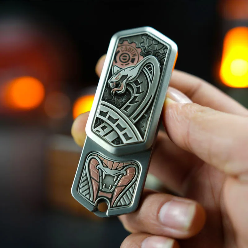 Metal Fidget Spinner – SlitherSonic Coin Whirl with Premium with Acoustic Pop detail image - detail view 8