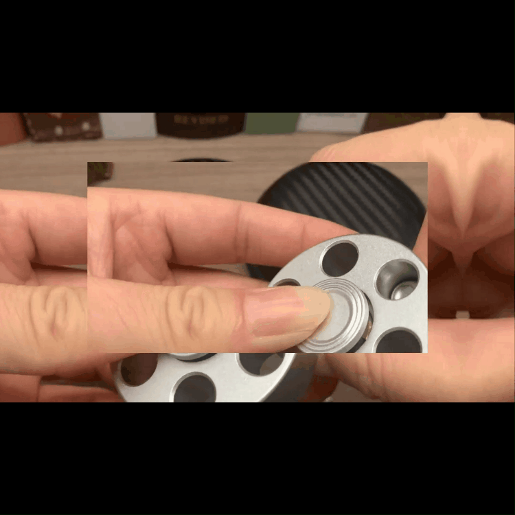 Metal Fidget Spinner – Spin Chamber Revolver with EDC Stress Relief Toy detail image