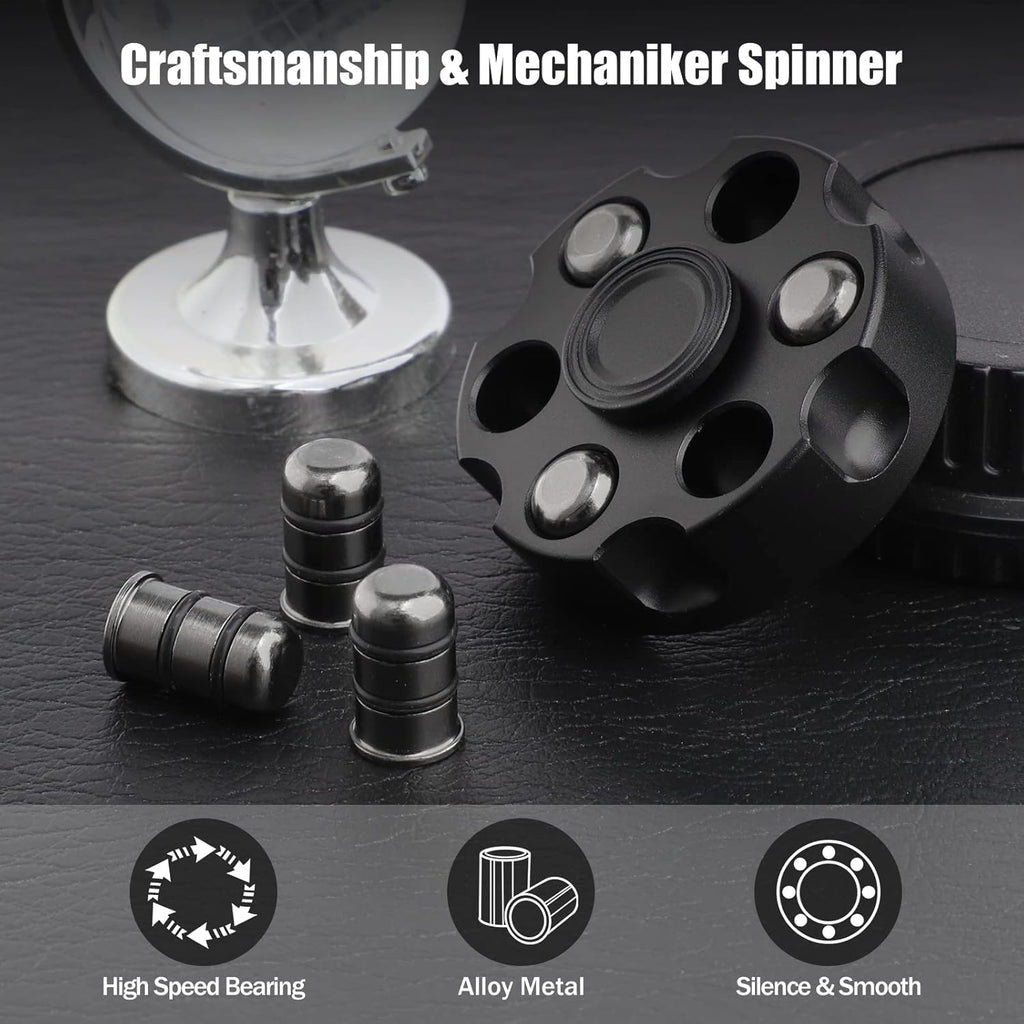 Metal Fidget Spinner – Spin Chamber Revolver with EDC Stress Relief Toy detail image - detail view 9