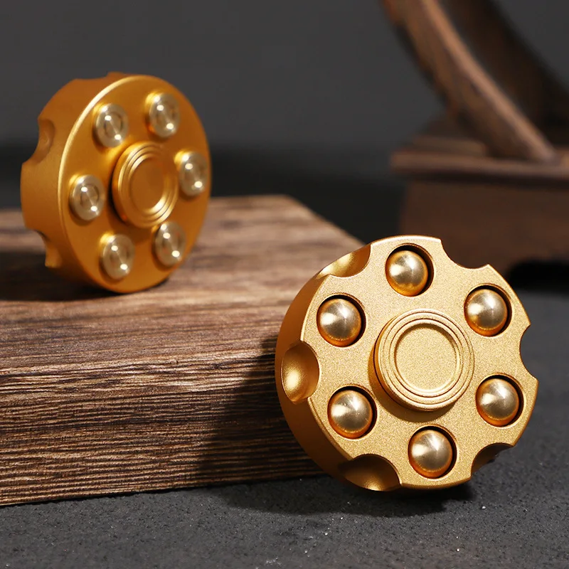 Metal Fidget Spinner – Spin Chamber Revolver with EDC Stress Relief Toy product image