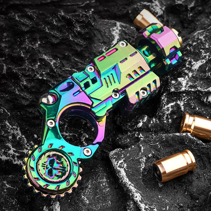 Metal Fidget Spinner – Toy Blaster Soft Bullet Launcher for Desk Breaks, Collecting detail image - detail view 4