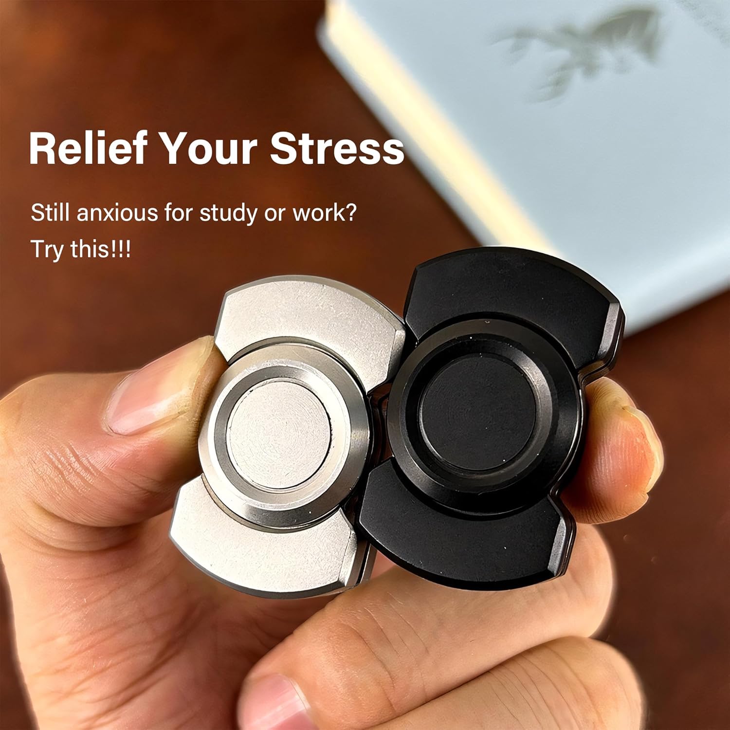 Metal Fidget Spinner – TripleFlow 3-in-1 with Multi-Function EDC Focus Tool variant image - product view 7