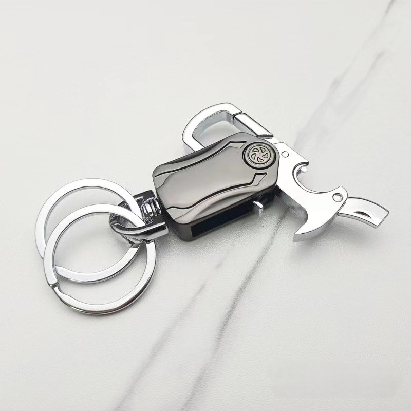 Metal Fidget Spinner – UniKey EDC Car Keychain Multi-Tool with Box Cutter, & Phone Stand detail image - detail view 3