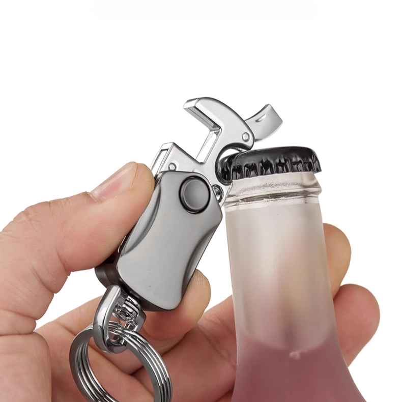 Metal Fidget Spinner – UniKey EDC Car Keychain Multi-Tool with Box Cutter, & Phone Stand detail image - detail view 8