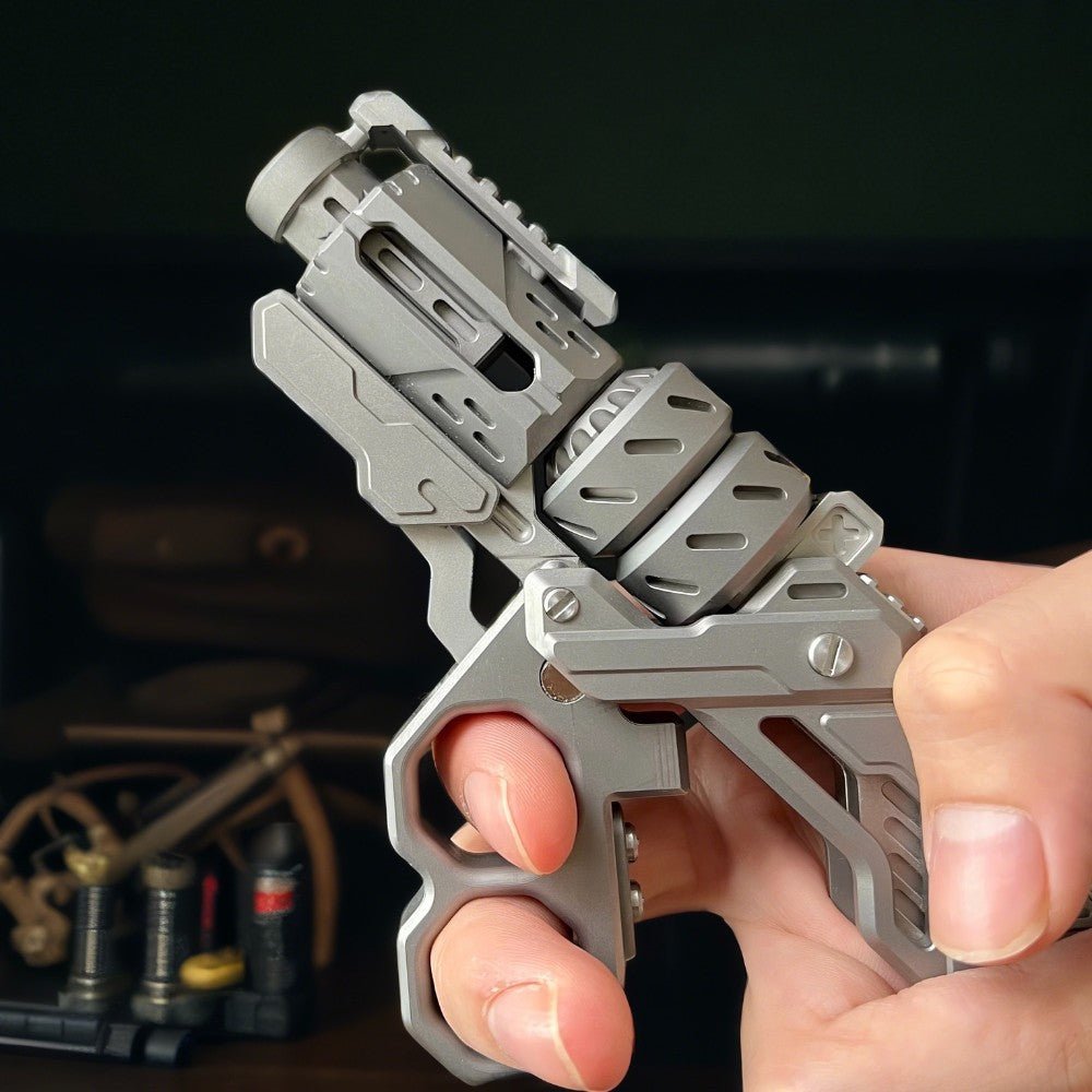 Metal Fidget Toy – Gun Shaped Zinc Alloy Stress Relief EDC Anxiety Relief detail image - detail view 10
