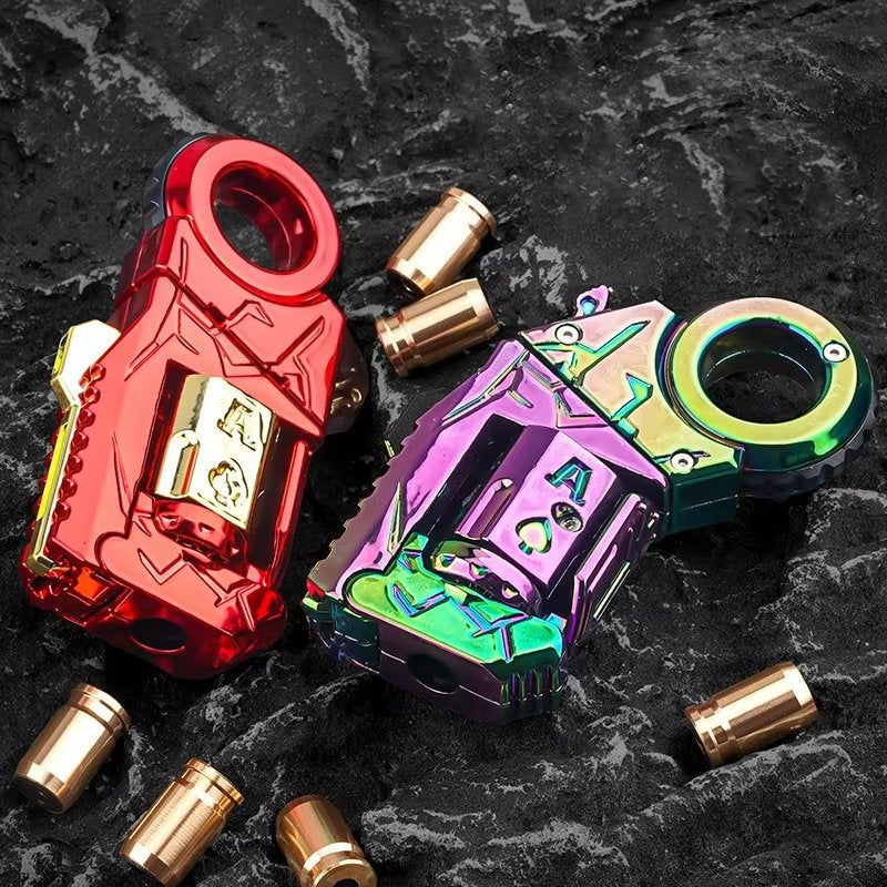 Metal Fidget Toy – Nano-Fission Alloy Multi-Fun Launcher with Eject, Spin & Relieve detail image