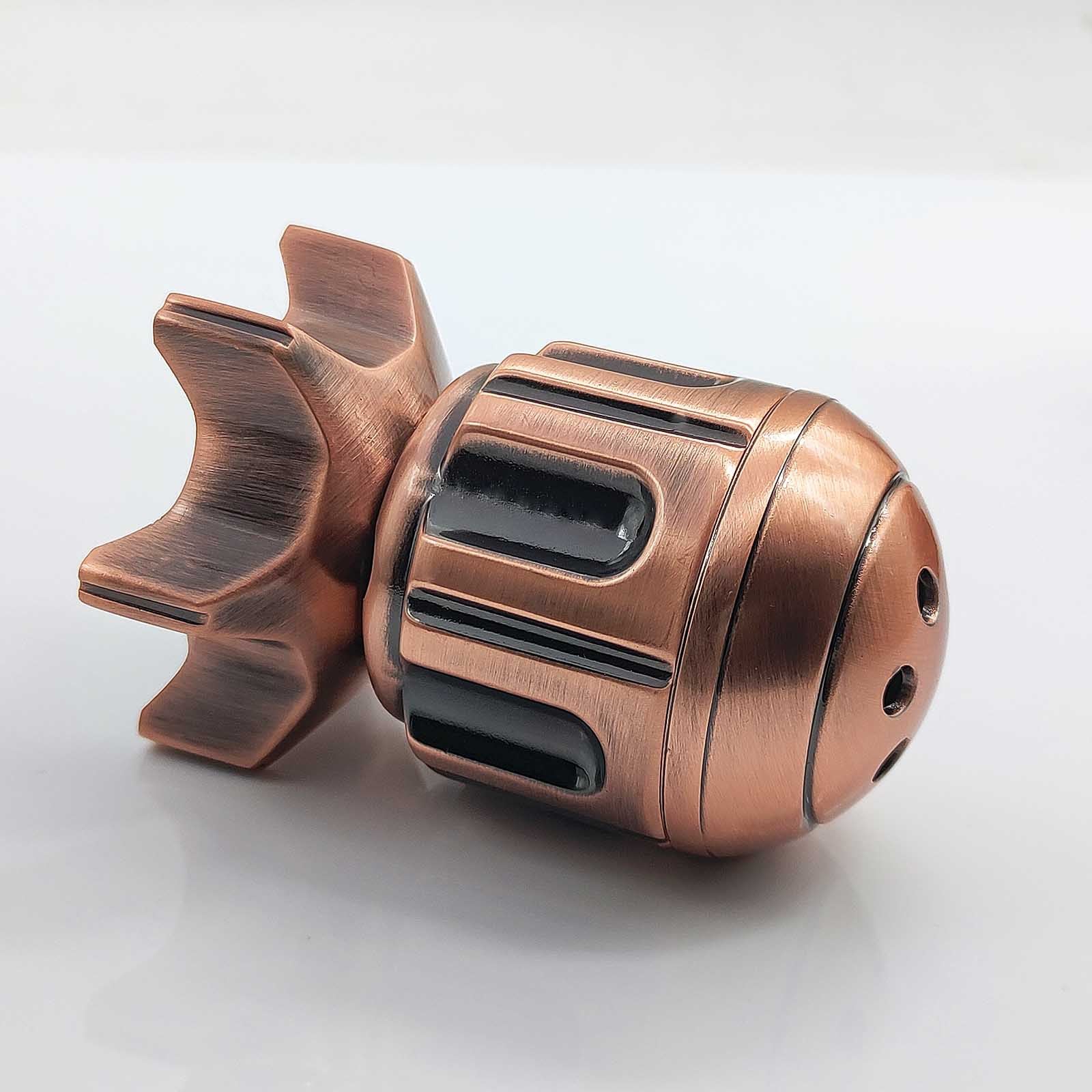 Metal Fidget Toy – RocketDice Rotating Dice Set with Zinc Alloy Bullet-Inspired EDC variant image - product view 8