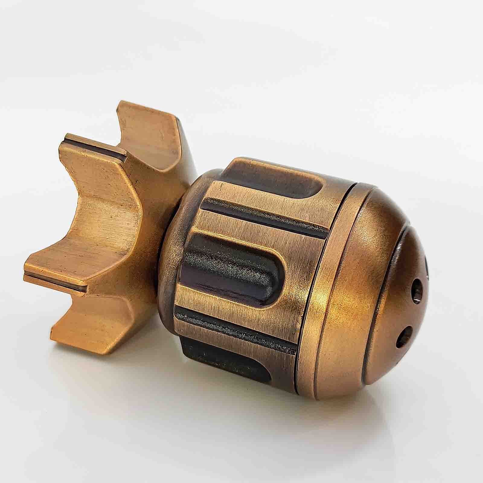 Metal Fidget Toy – RocketDice Rotating Dice Set with Zinc Alloy Bullet-Inspired EDC variant image - product view 14