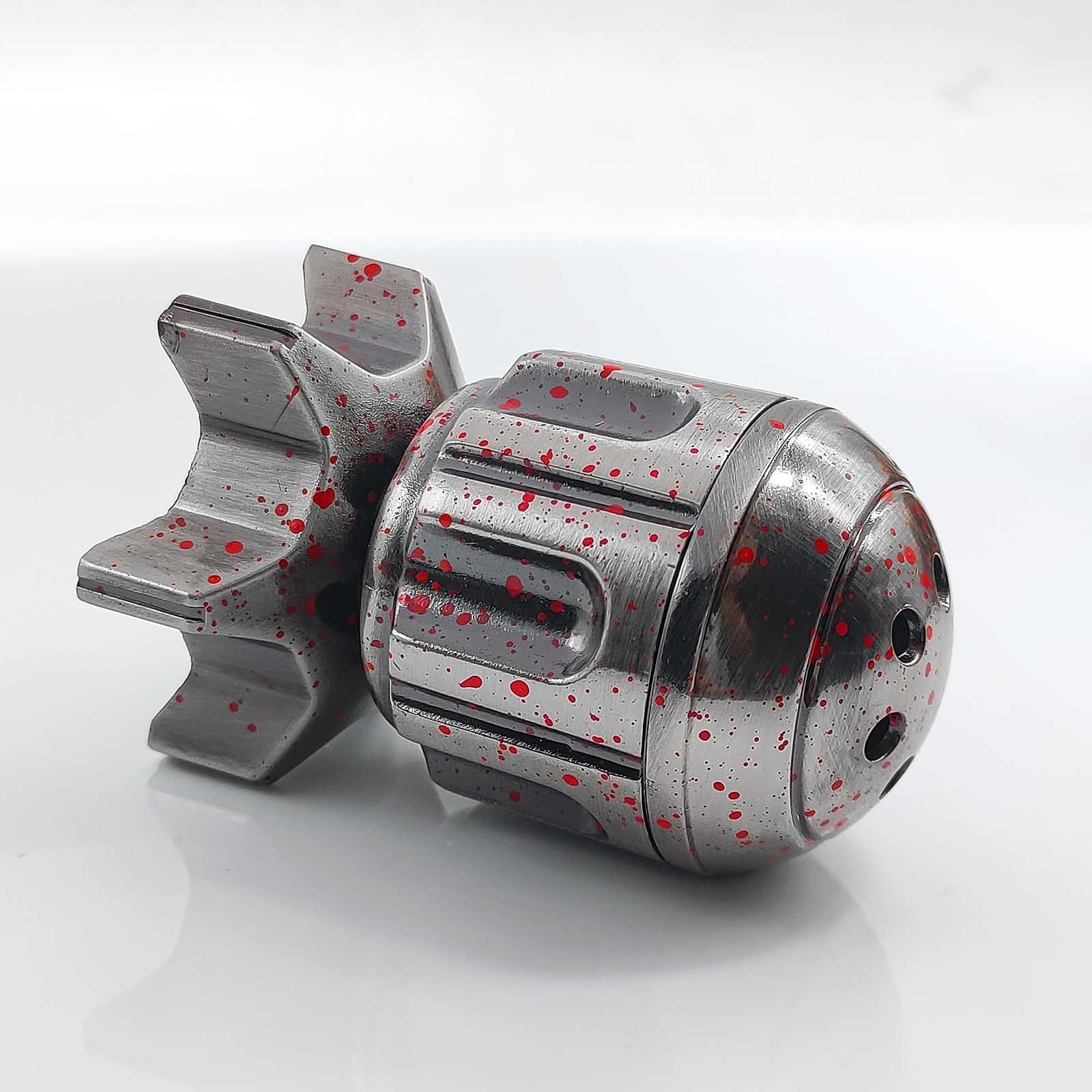 Metal Fidget Toy – RocketDice Rotating Dice Set with Zinc Alloy Bullet-Inspired EDC variant image - product view 12