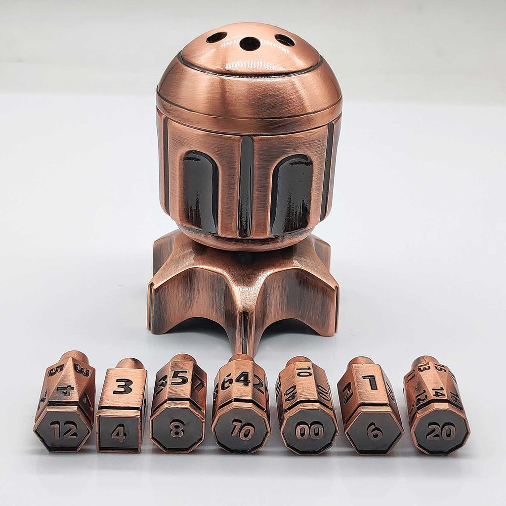 Metal Fidget Toy – RocketDice Rotating Dice Set with Zinc Alloy Bullet-Inspired EDC detail image - detail view 10