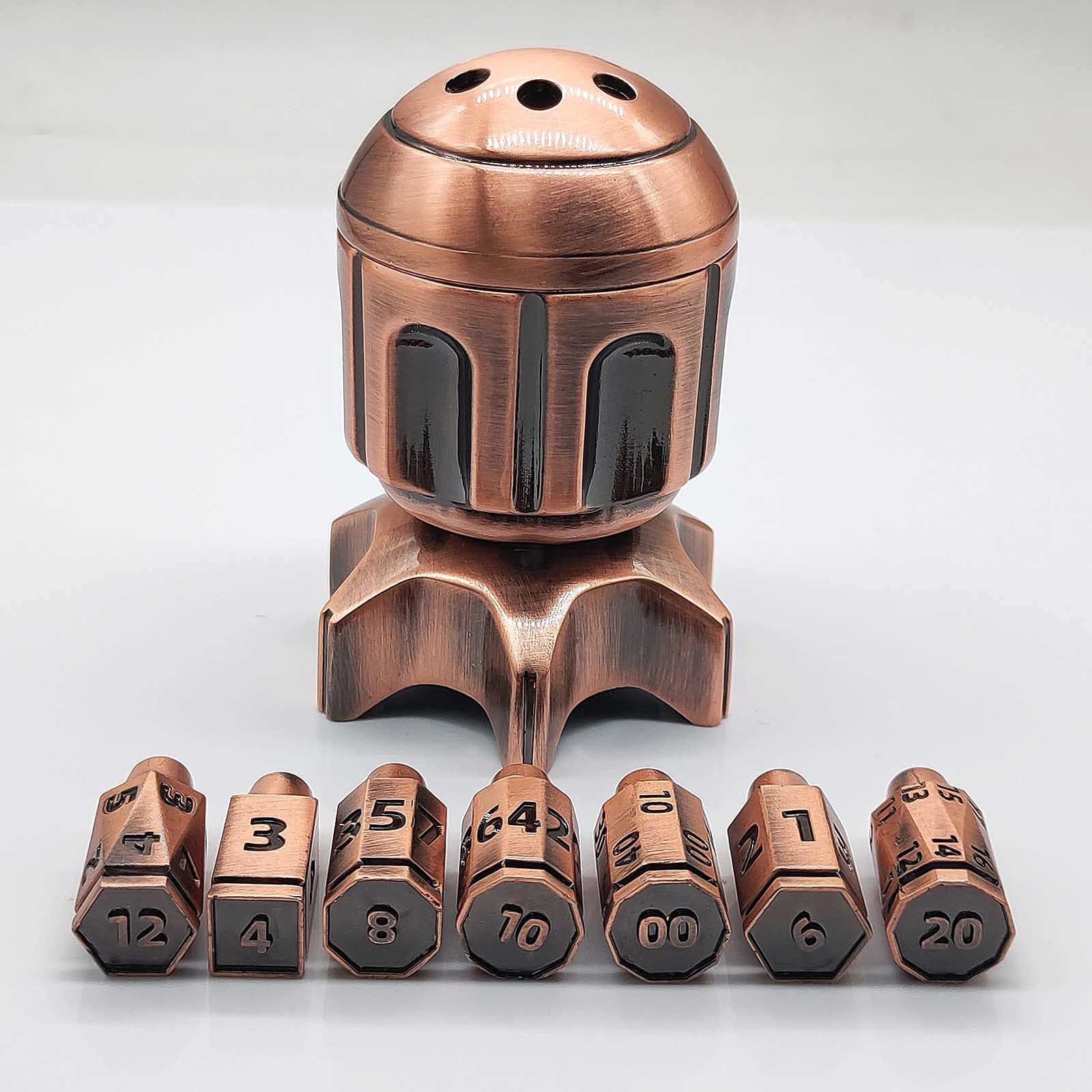 Metal Fidget Toy – RocketDice Rotating Dice Set with Zinc Alloy Bullet-Inspired EDC detail image - detail view 10