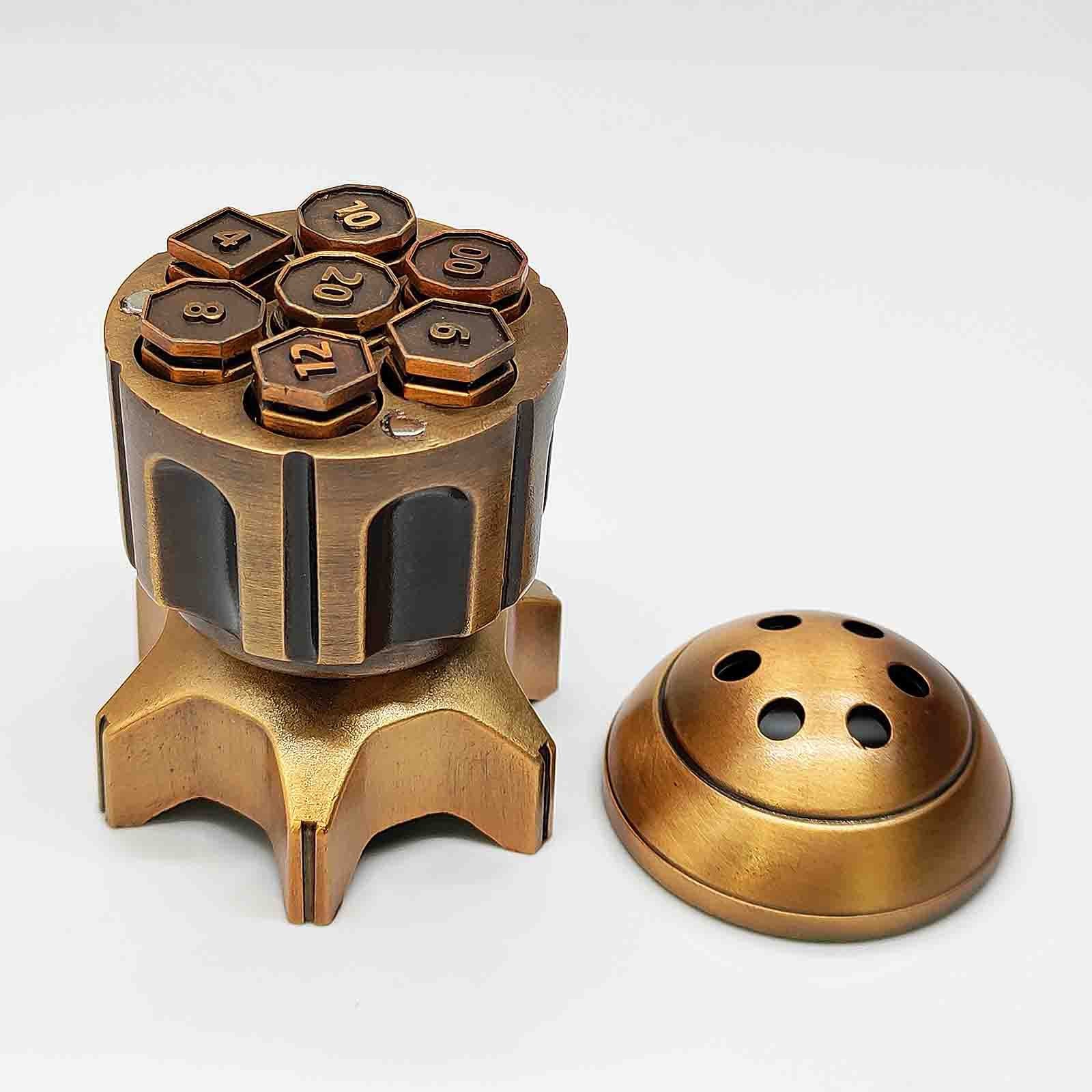 Metal Fidget Toy – RocketDice Rotating Dice Set with Zinc Alloy Bullet-Inspired EDC detail image - detail view 15