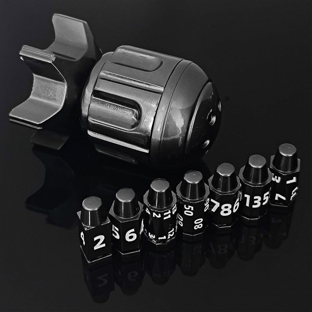 Metal Fidget Toy – RocketDice Rotating Dice Set with Zinc Alloy Bullet-Inspired EDC detail image - detail view 3