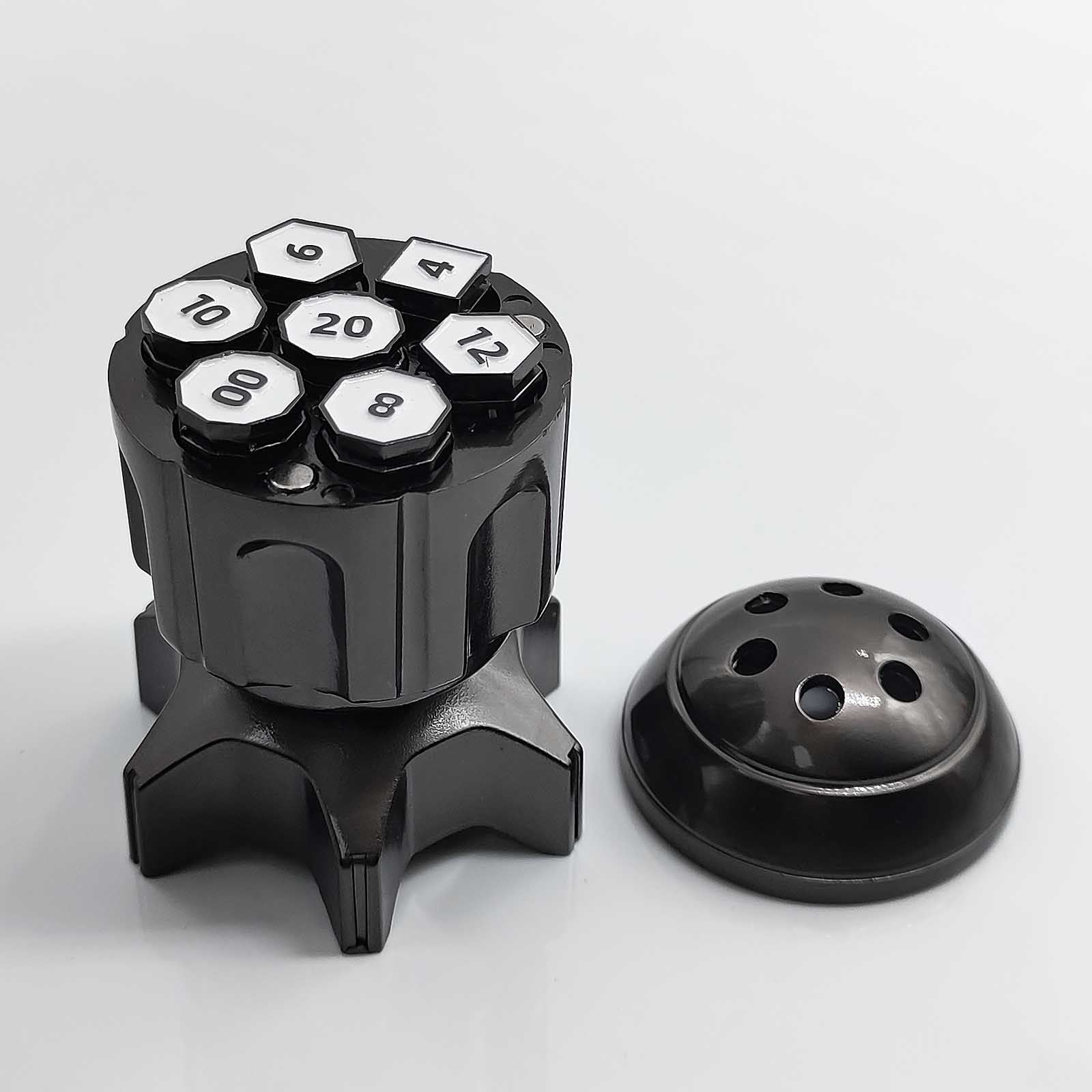Metal Fidget Toy – RocketDice Rotating Dice Set with Zinc Alloy Bullet-Inspired EDC detail image - detail view 5