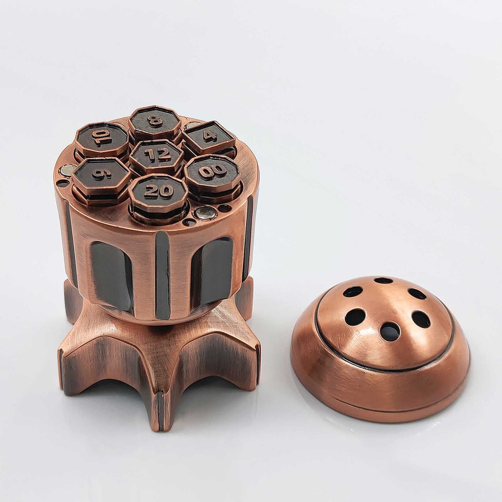 Metal Fidget Toy – RocketDice Rotating Dice Set with Zinc Alloy Bullet-Inspired EDC detail image - detail view 9