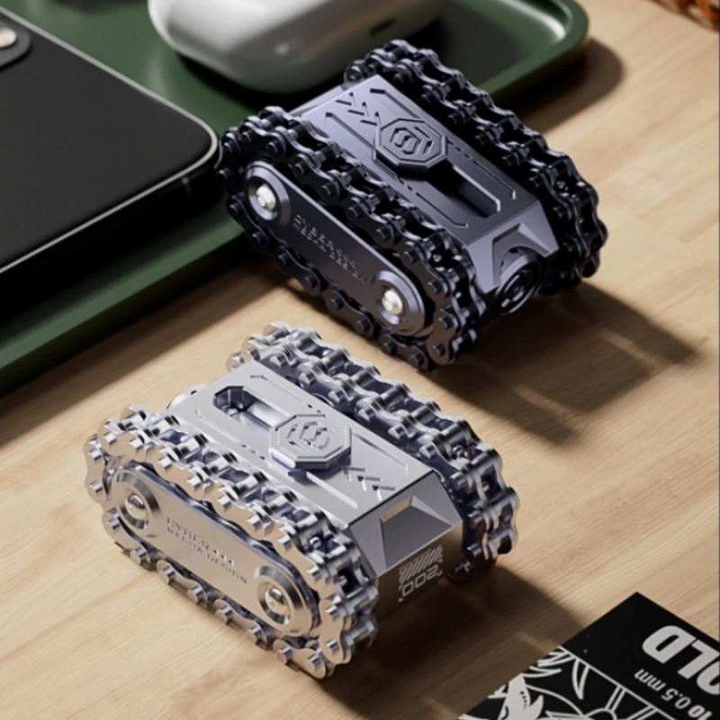 Metal Fidget Toy – Sphere Tank Roller Design Alloy Rotating Mechanism Stress Relief EDC detail image - detail view 4