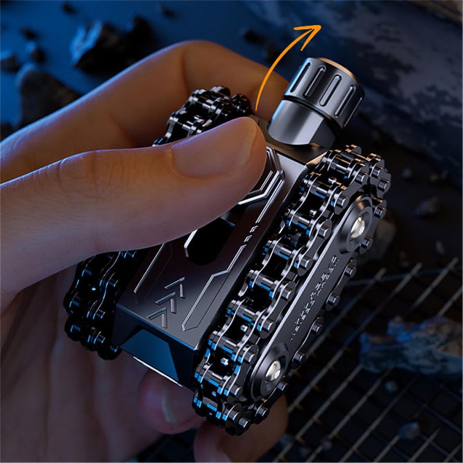 Metal Fidget Toy – Sphere Tank Roller Design Alloy Rotating Mechanism Stress Relief EDC detail image - detail view 6