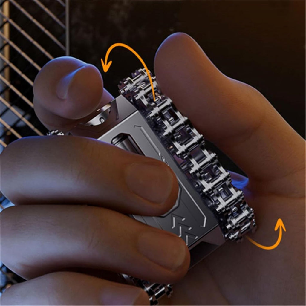 Metal Fidget Toy – Sphere Tank Roller Design Alloy Rotating Mechanism Stress Relief EDC detail image - detail view 7