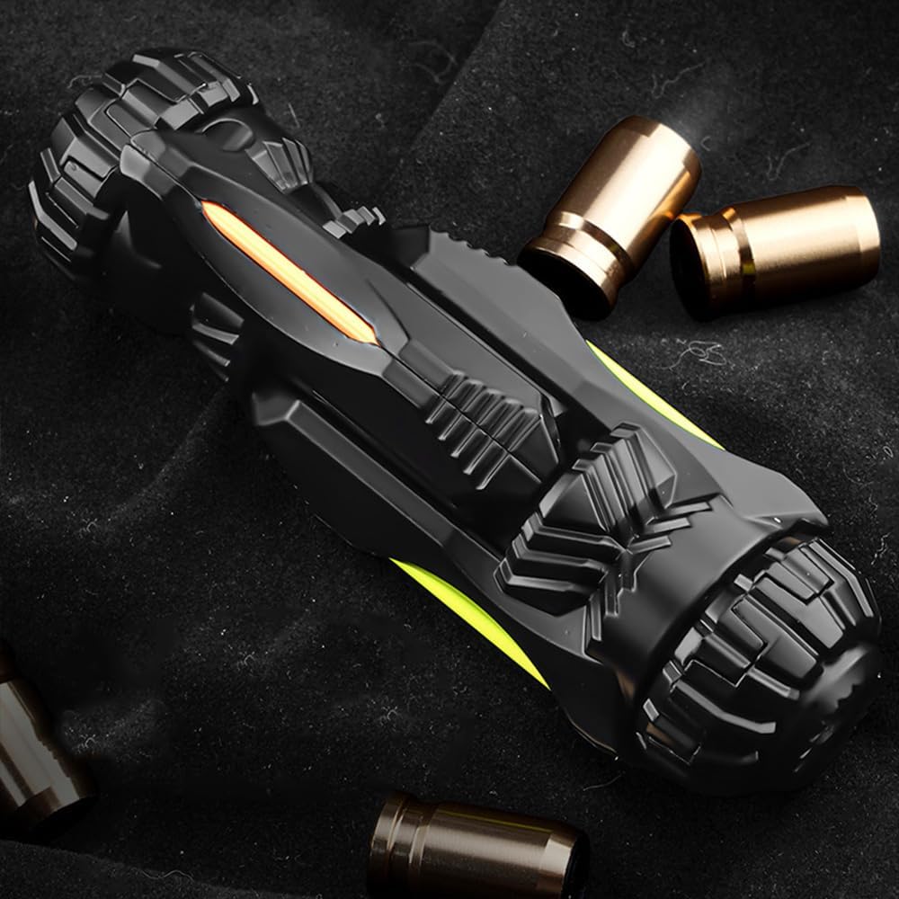 Metal Fidget Toy – Vortex Blaster Mini Alloy EDC with Shell Ejection & Glow Strip Blaster detail image