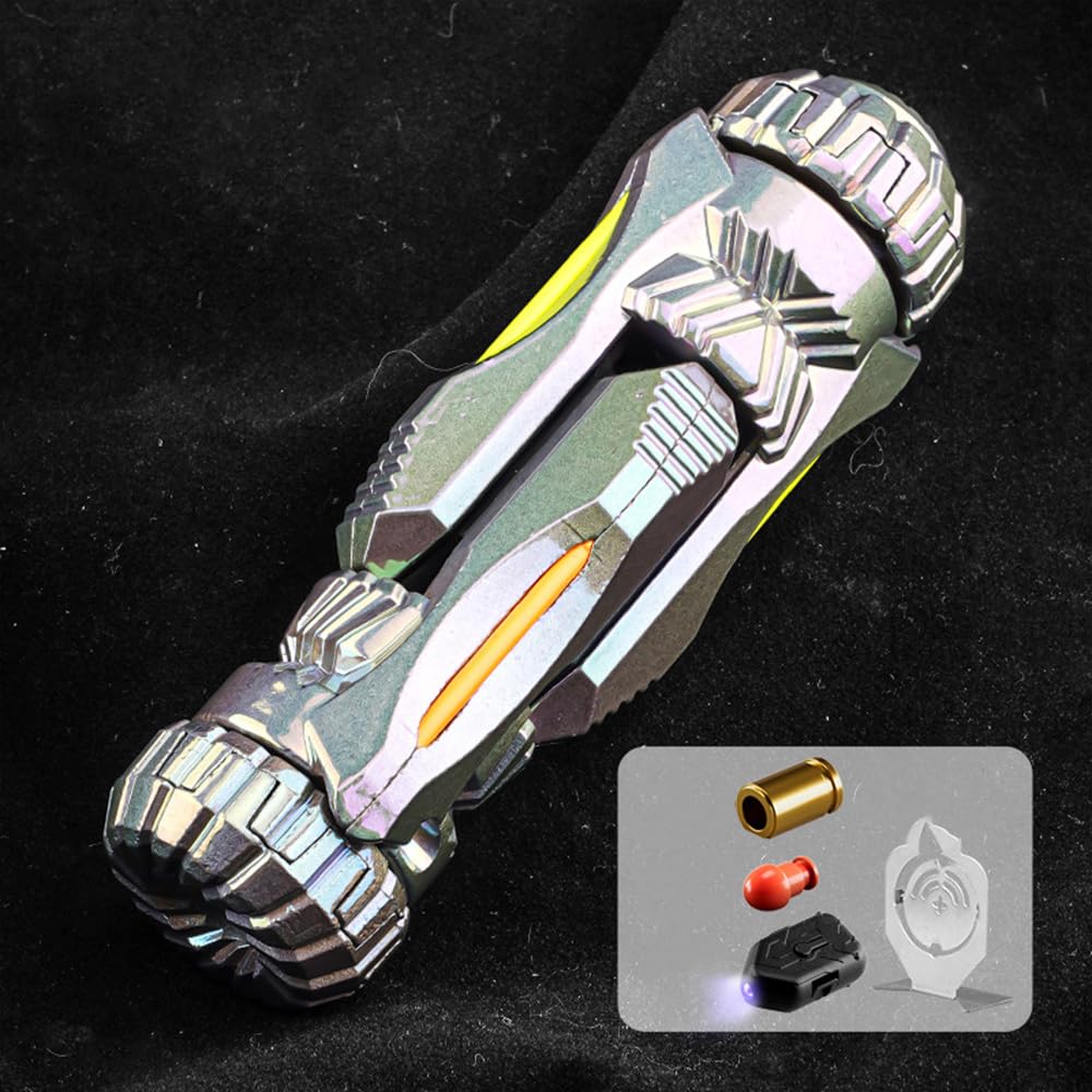 Metal Fidget Toy – Vortex Blaster Mini Alloy EDC with Shell Ejection & Glow Strip Blaster detail image - detail view 5