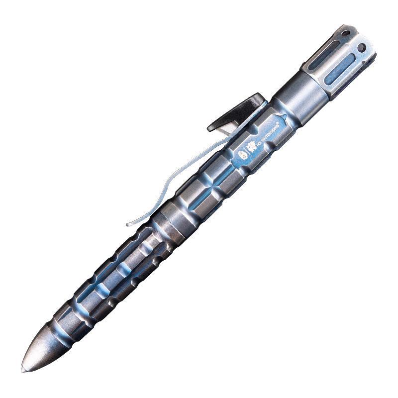 Metal Kubotan – Samurai Armor Tactical Pen Flashlight with Multi-Function EDC Tool detail image