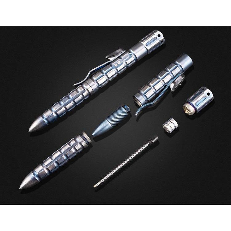Metal Kubotan – Samurai Armor Tactical Pen Flashlight with Multi-Function EDC Tool detail image - detail view 3