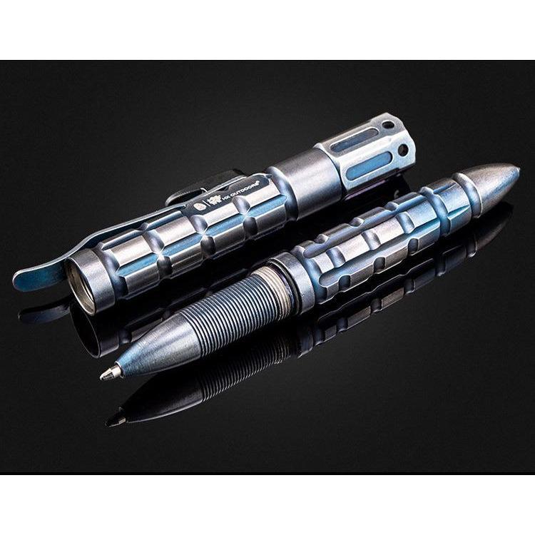 Metal Kubotan – Samurai Armor Tactical Pen Flashlight with Multi-Function EDC Tool detail image - detail view 4