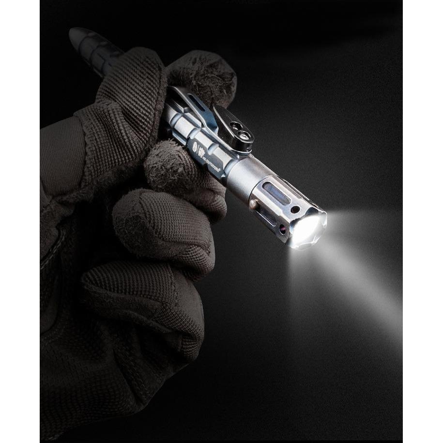 Metal Kubotan – Samurai Armor Tactical Pen Flashlight with Multi-Function EDC Tool detail image - detail view 5