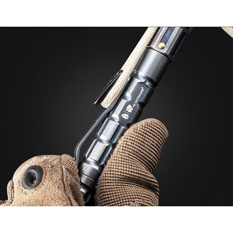 Metal Kubotan – Samurai Armor Tactical Pen Flashlight with Multi-Function EDC Tool detail image - detail view 6