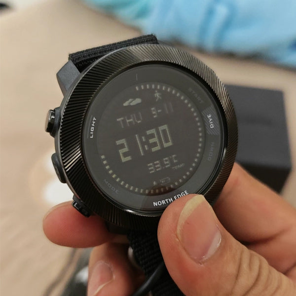 Outdoor Tactical Watch – Military 50M Waterproof Compass Altimeter Hiking Camping detail image - detail view 13