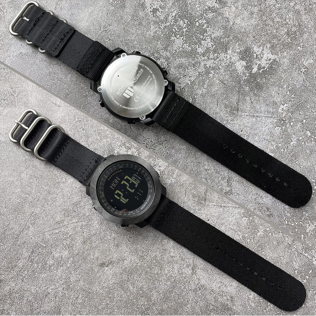 Outdoor Tactical Watch – Military 50M Waterproof Compass Altimeter Hiking Camping detail image