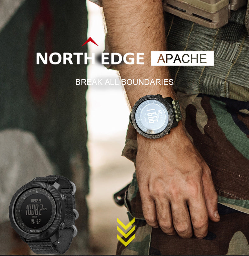 Outdoor Tactical Watch – Military 50M Waterproof Compass Altimeter Hiking Camping detail image - detail view 4