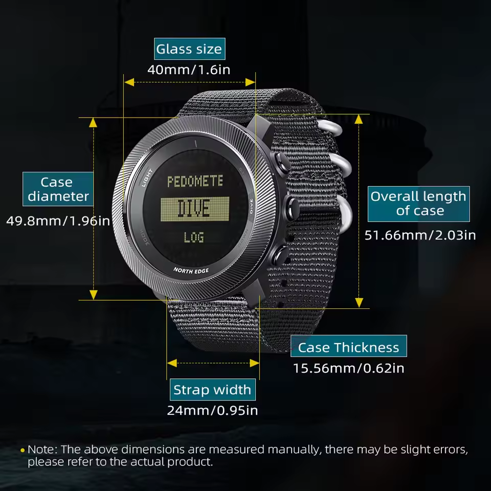 Outdoor Tactical Watch – Military 50M Waterproof Compass Altimeter Hiking Camping detail image - detail view 8