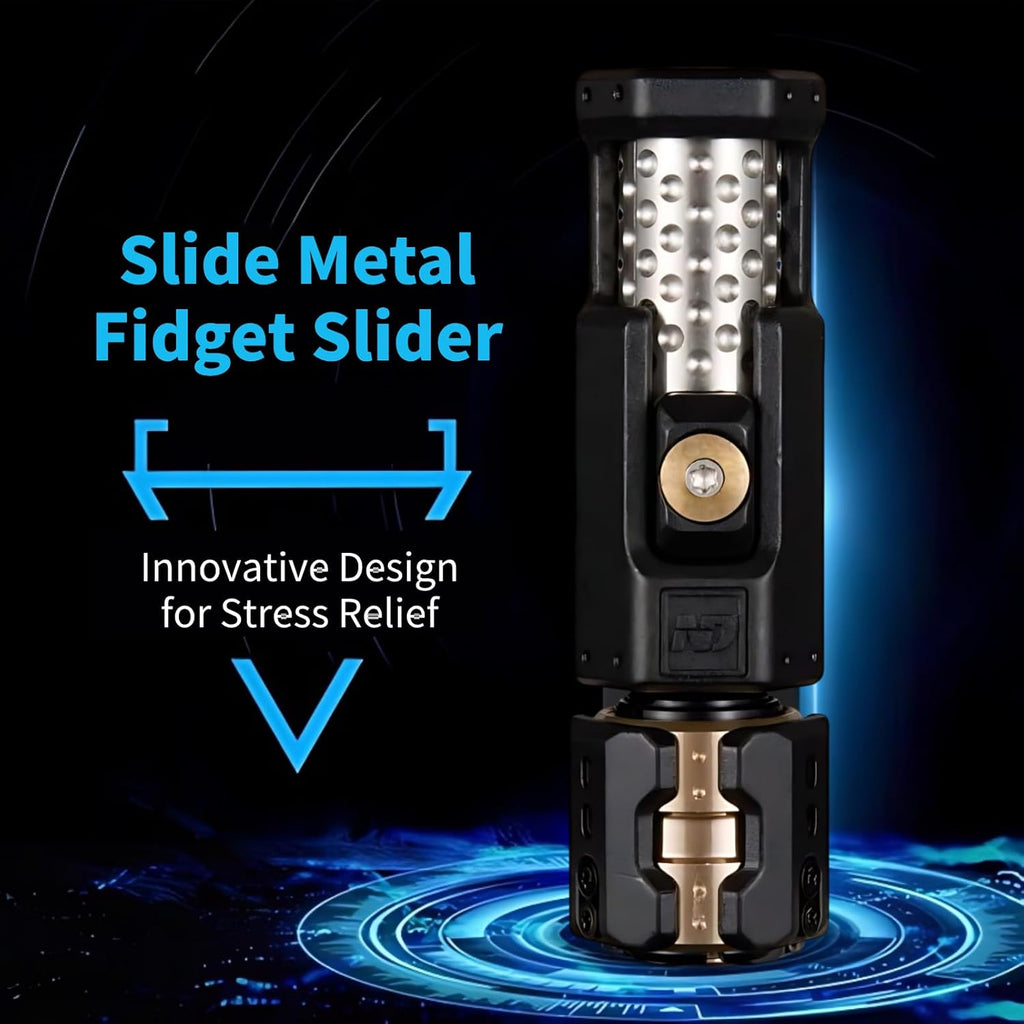 Ratchet Fidget Slider – Titanium 2-Stage Mechanical Smooth Rotation EDC Stress Relief Desk detail image - detail view 11