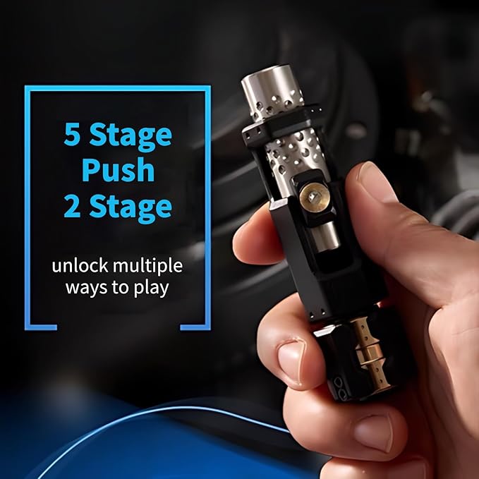 Ratchet Fidget Slider – Titanium 2-Stage Mechanical Smooth Rotation EDC Stress Relief Desk detail image - detail view 13