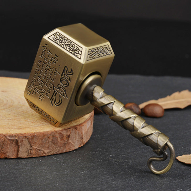 Ratchet Fidget Spinner – Thor's Spin Heavy Metal with Thor's Hammer Design with Click EDC variant image