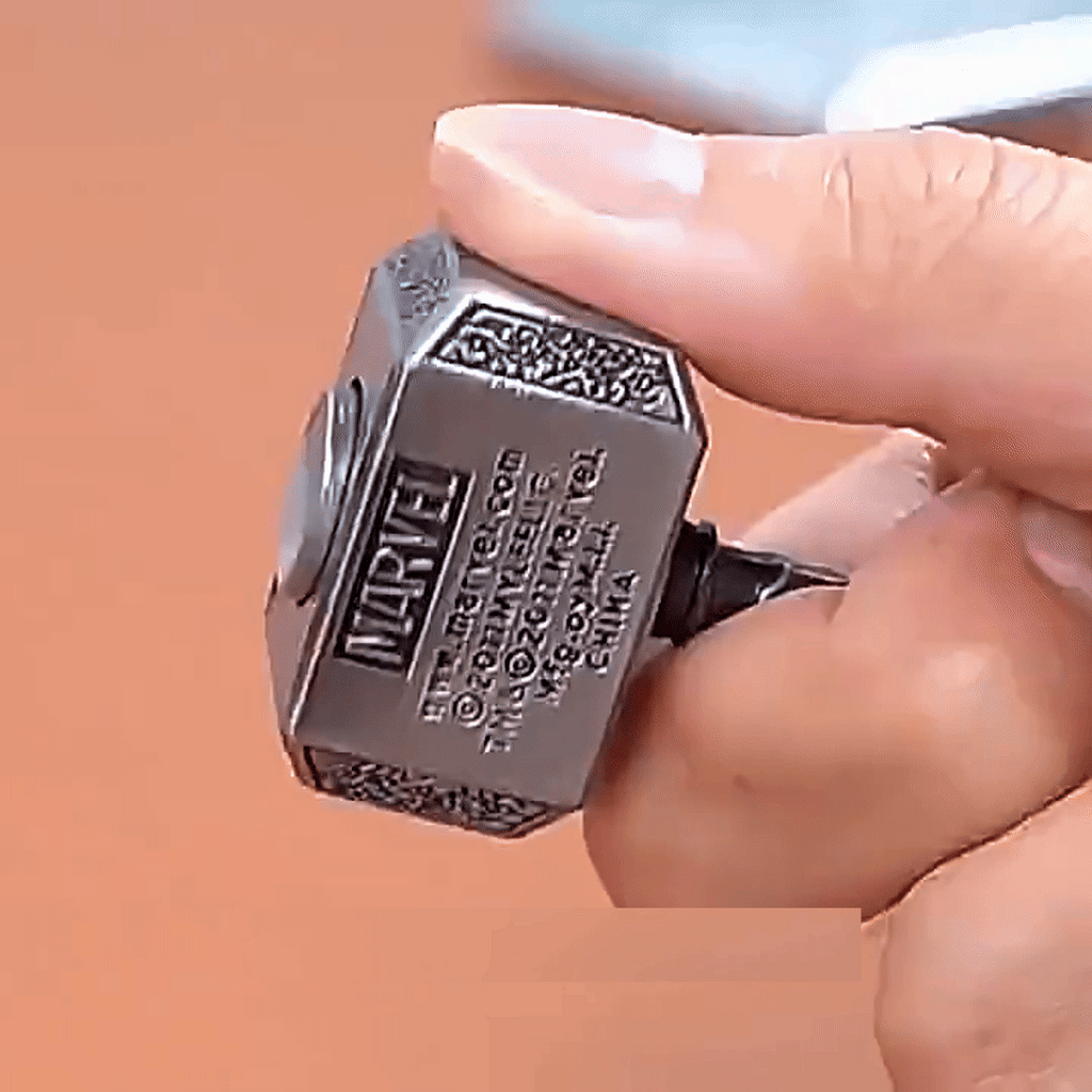 Ratchet Fidget Spinner – Thor's Spin Heavy Metal with Thor's Hammer Design with Click EDC detail image - detail view 3