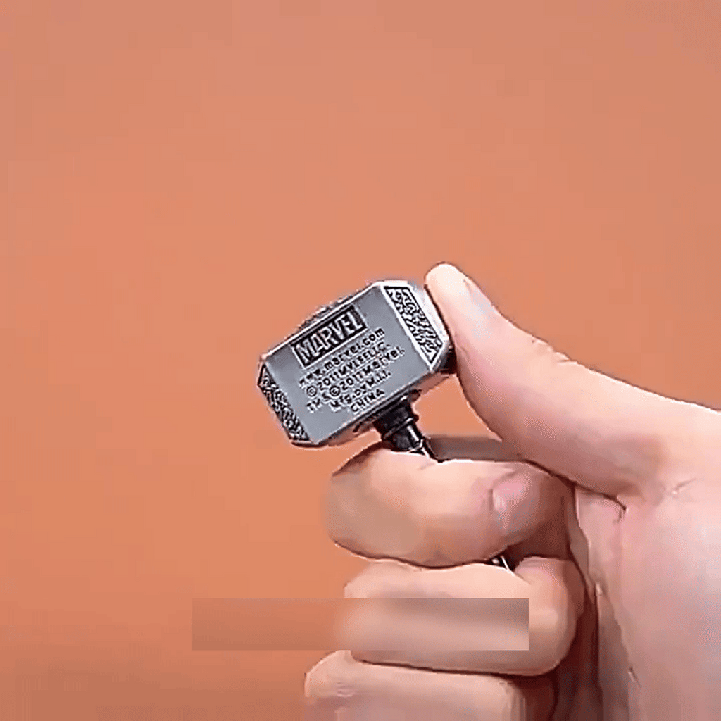 Ratchet Fidget Spinner – Thor's Spin Heavy Metal with Thor's Hammer Design with Click EDC detail image - detail view 4