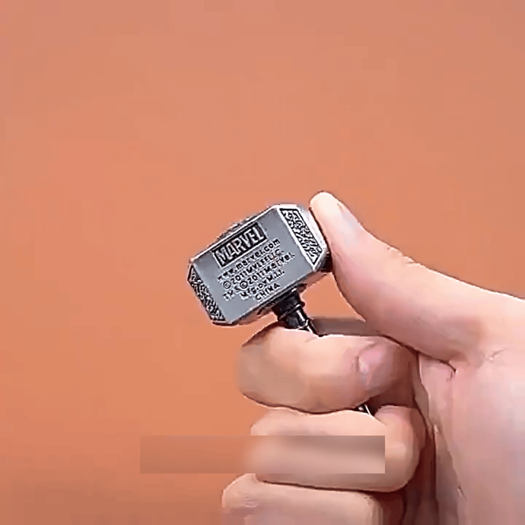 Ratchet Fidget Spinner – Thor's Spin Heavy Metal with Thor's Hammer Design with Click EDC detail image - detail view 4