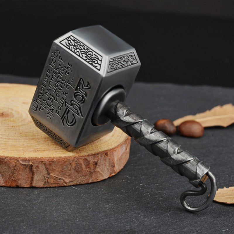 Ratchet Fidget Spinner – Thor's Spin Heavy Metal with Thor's Hammer Design with Click EDC variant image - product view 14
